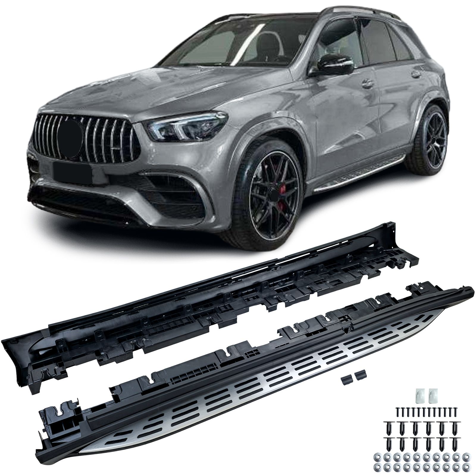 Treeplanken Sidesteps Mercedes GLE W167 19-23 Alu