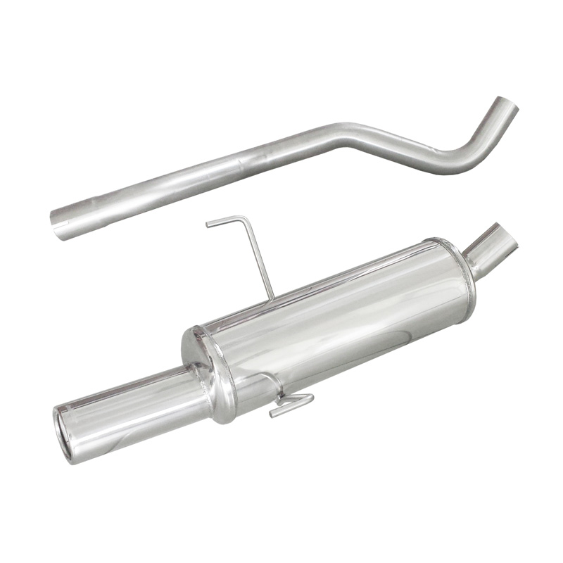 100% Inox Échappement Sport sur mesure pour Fiat Punto (188) 1.8 HGT 1999- 80mm