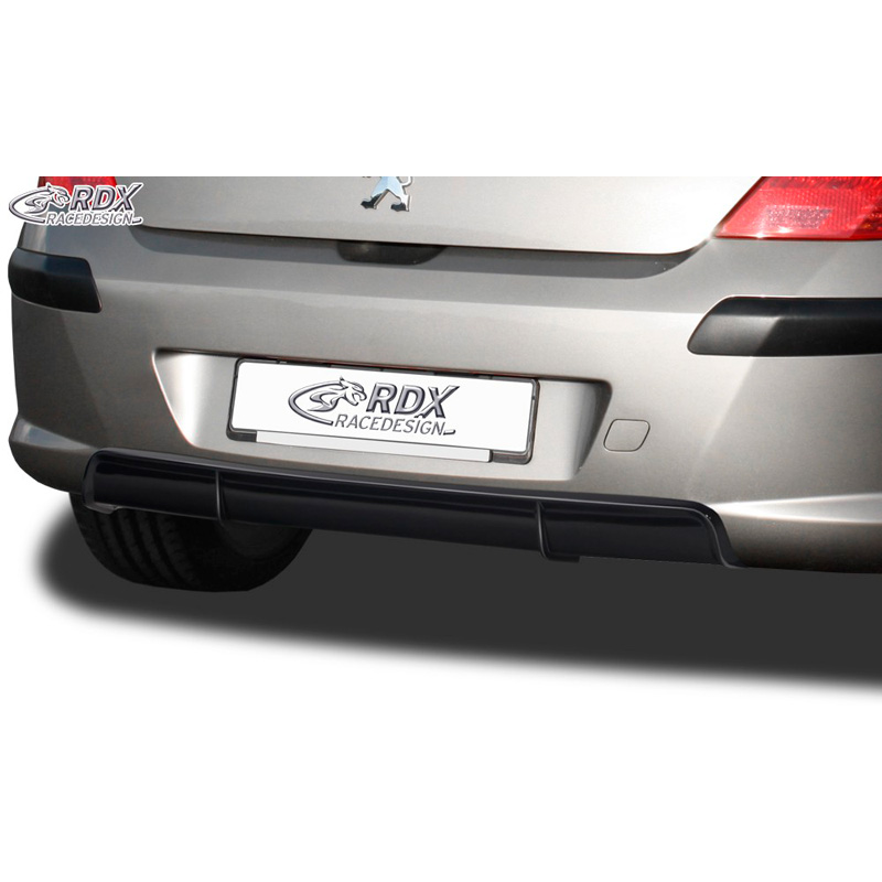Jupe arrière 'Diffuseur' sur mesure pour Peugeot 308 HB 2007-2013 (ABS noir luisant)