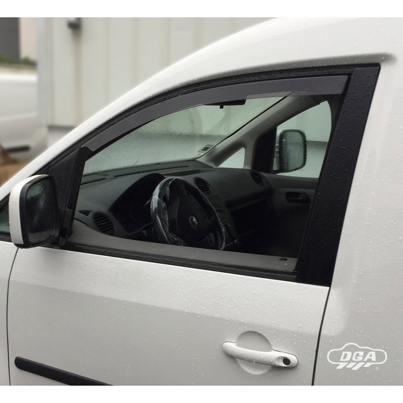 DGA Déflecteurs d'Air sur mesure pour Volkswagen Caddy 2/4-portes 2004-2015 (2-pièces)