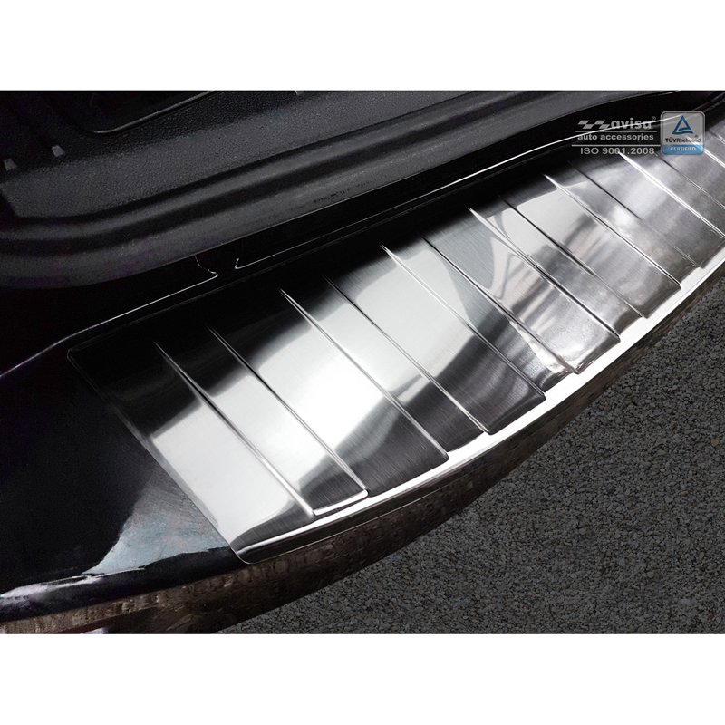 Protection de seuil arrière inox sur mesure pour Ford Mondeo Wagon 2007-2010 'Ribs'