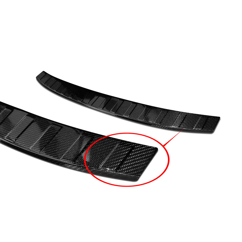 Protection de seuil arrière carboné 3D sur mesure pour Volvo V90 2016-
