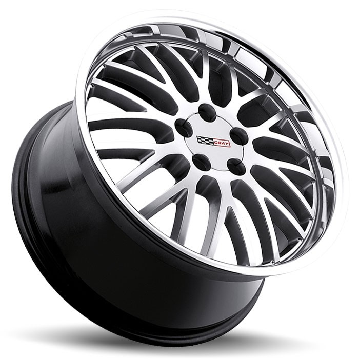 Velgen Cray Manta 20x10,5 5x120,65 ET65 Zilver + Machined Rand