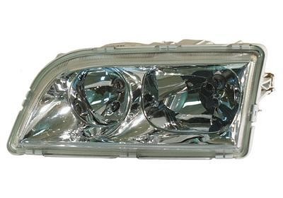 koplamp, H7+H7, chroom huis, 4 pins, links, 06/2000-06/2002 Volv
