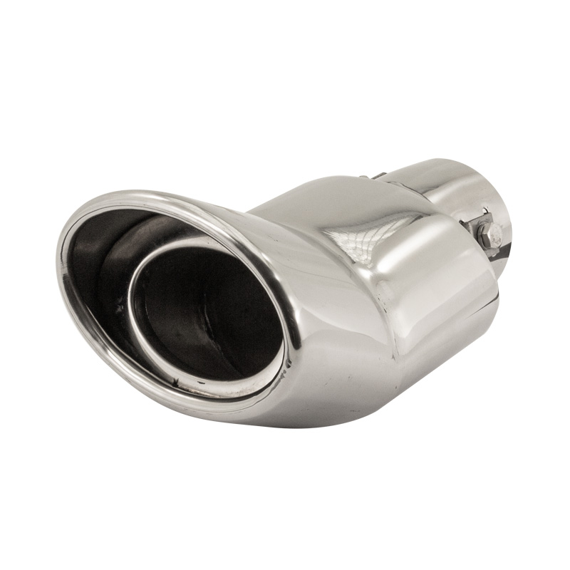 Simoni Racing Embout d'Échappement Ovale DTM Inox - 118x70xL160mm - Montage ->57mm