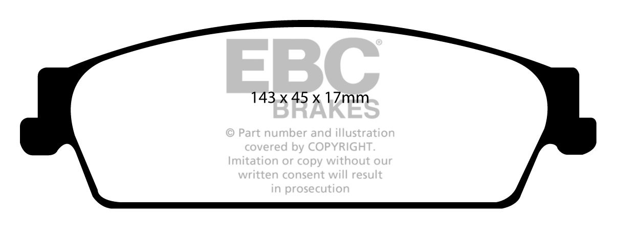 EBC Brakes GMC Yukon/Yukon Denali 6.2 2007 Remblokken achterzijd