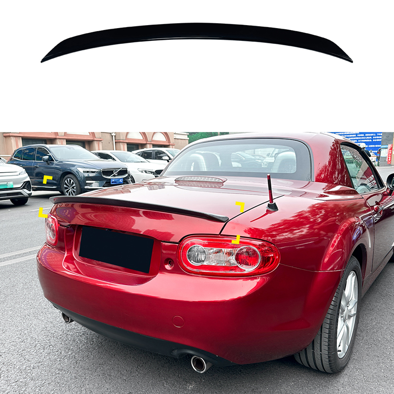Spoiler arrière sur mesure pour Mazda MX-5 (NC) 2005-2015 (ABS Noir Luisant)