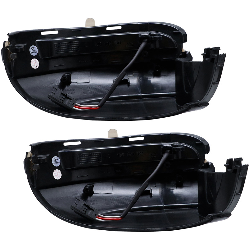 Set de Clignotants de Rétroviseurs LED sur mesure pour Volkswagen Golf VI 2008-2012 & Touran 2010-2015 - Fumée - incl. Feux Dynamiques