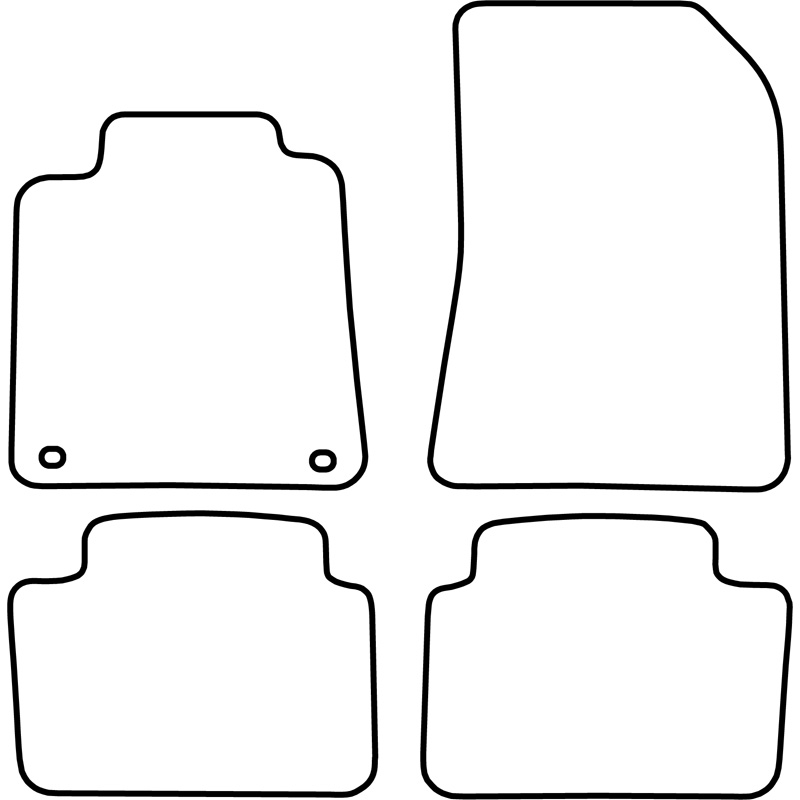 Set de tapis de sol sur mesure pour Renault Velsatis 2002-2009