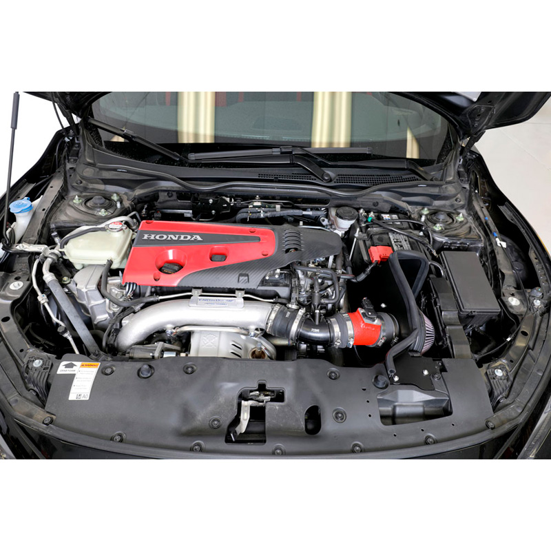 K&N Kit d'admission Typhoon sur mesure pour Honda Civic Type R 2.0 2017-2020 - Rouge Mat (69-1505TWR)