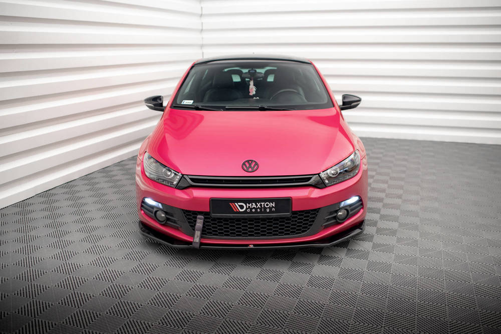 Voorspoiler V.2 Volkswagen Scirocco Maxton Glans Zwart
