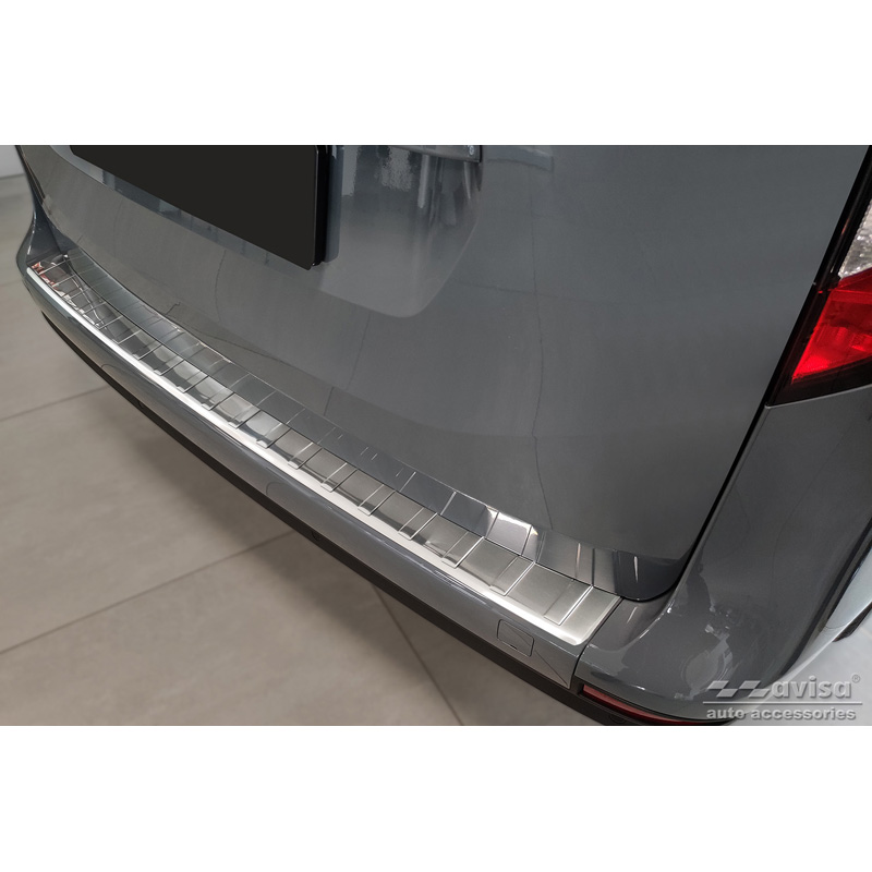 Protection de seuil arrière inox sur mesure pour Mercedes Citan (W420) Box/Tourer 2021- 'Ribs'