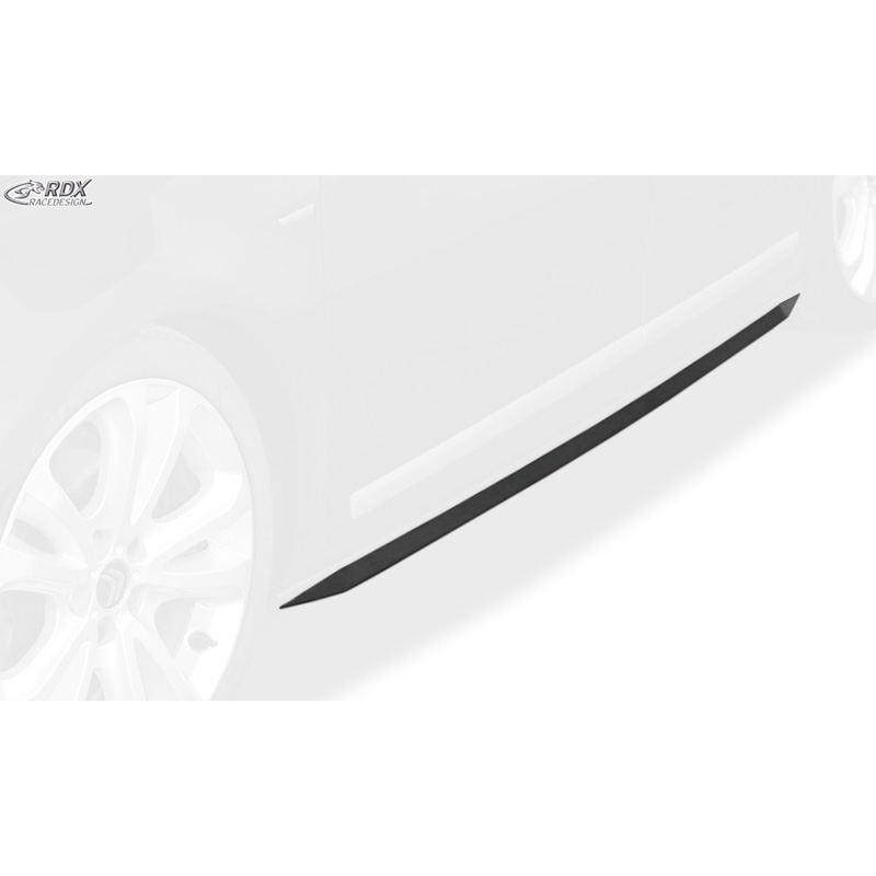 Jupes latérales 'Slim' sur mesure pour Citroën C5 (RD/TD) 2008- (ABS noir luisant)