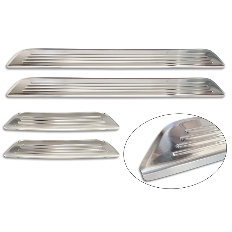Seuils de portes inoxydable sur mesure pour Honda ZR-V (RZ4) 2023- 'Lines' - 4-pièces