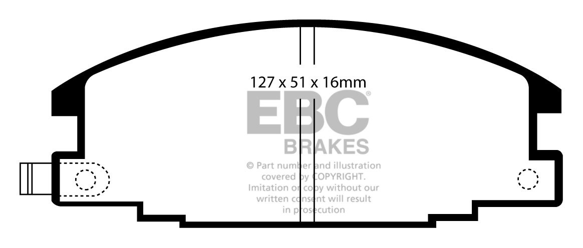 EBC Brakes OPEL Campo 2.5 TD 92-96 Remblokken voorzijde