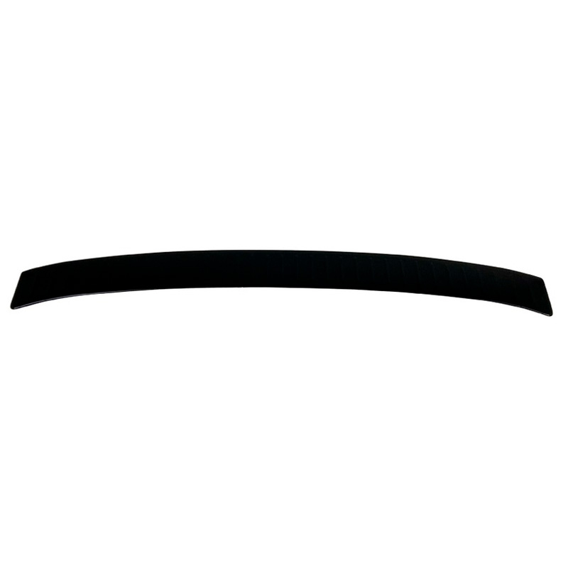 Protection de seuil arrière sur mesure pour Ford Kuga MK2 2013-2019 'Ribbed' - Noir brillant