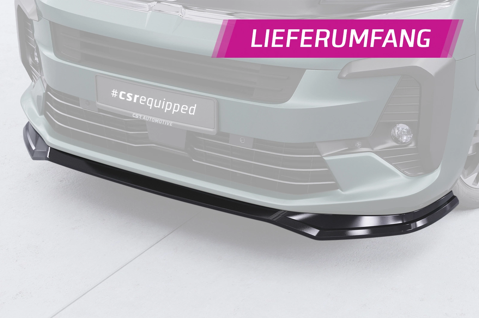 Voorspoiler Opel Zafira Life glans zwart