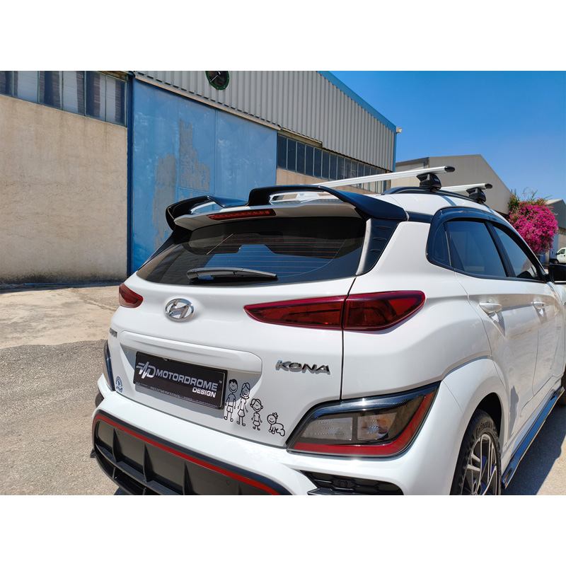Motordrome Becquet de toit sur mesure pour Hyundai Kona mk1 Facelift 2020-2023 (PU)