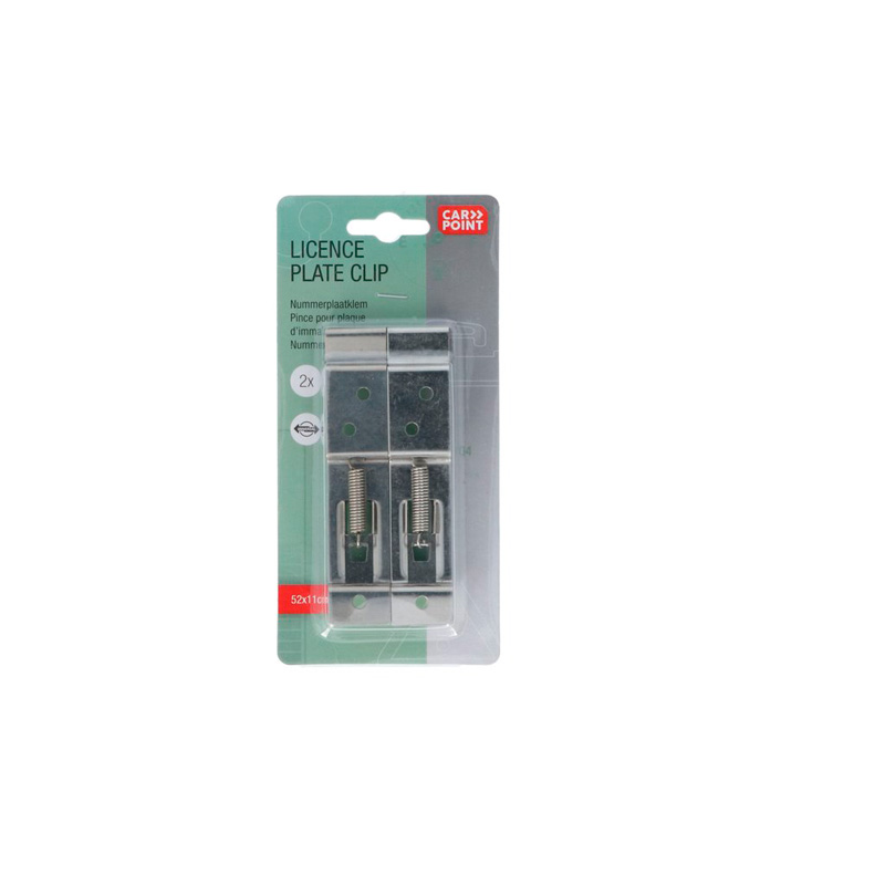 Carpoint Clips pour Plaque d'Immatriculation 2-pièces