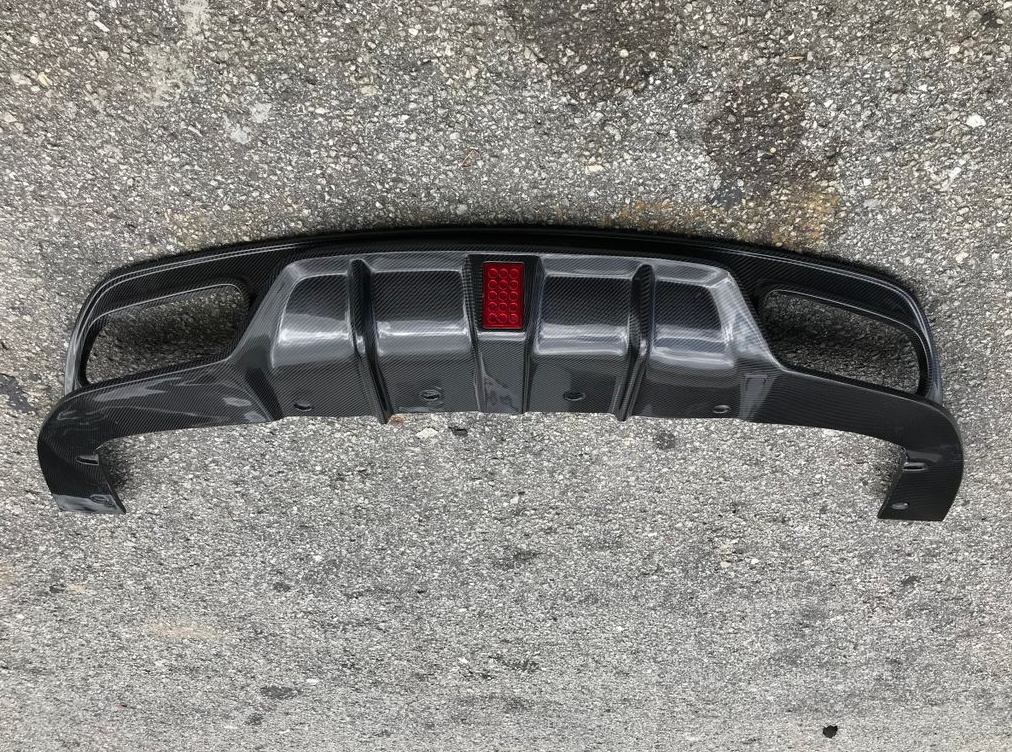Carbon Diffuser met LED Mercedes CLA W117 AMG Pakket