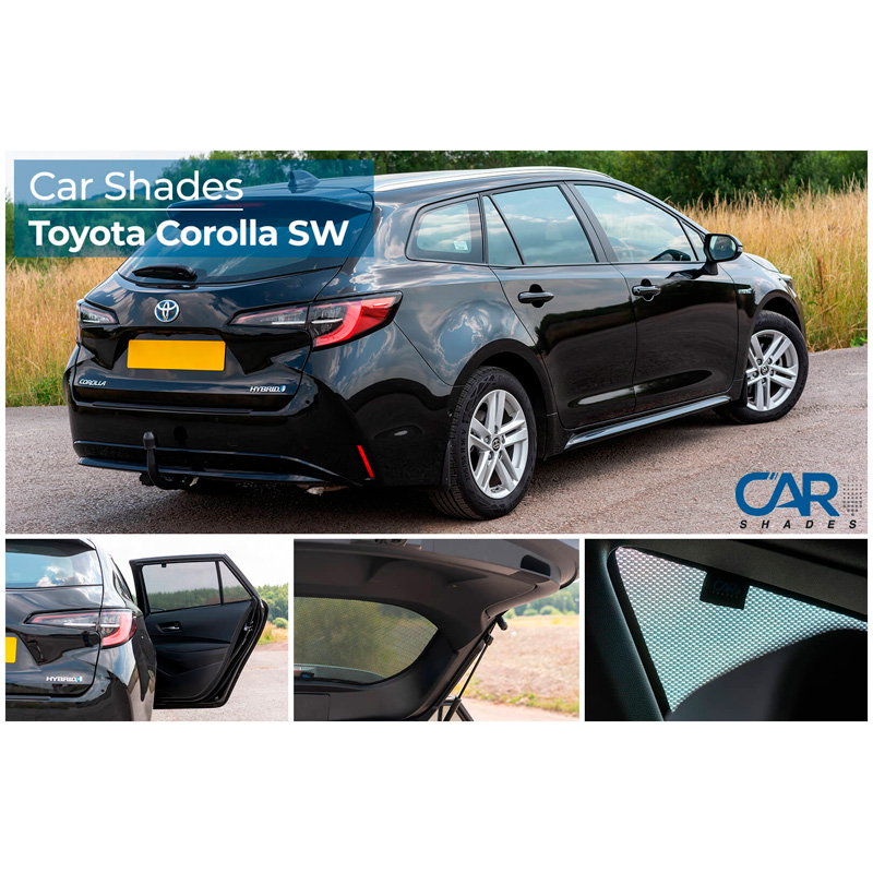 Set de Car Shades sur mesure pour Toyota Corolla (E21) Touring Sports 2019- (6-pièces)
