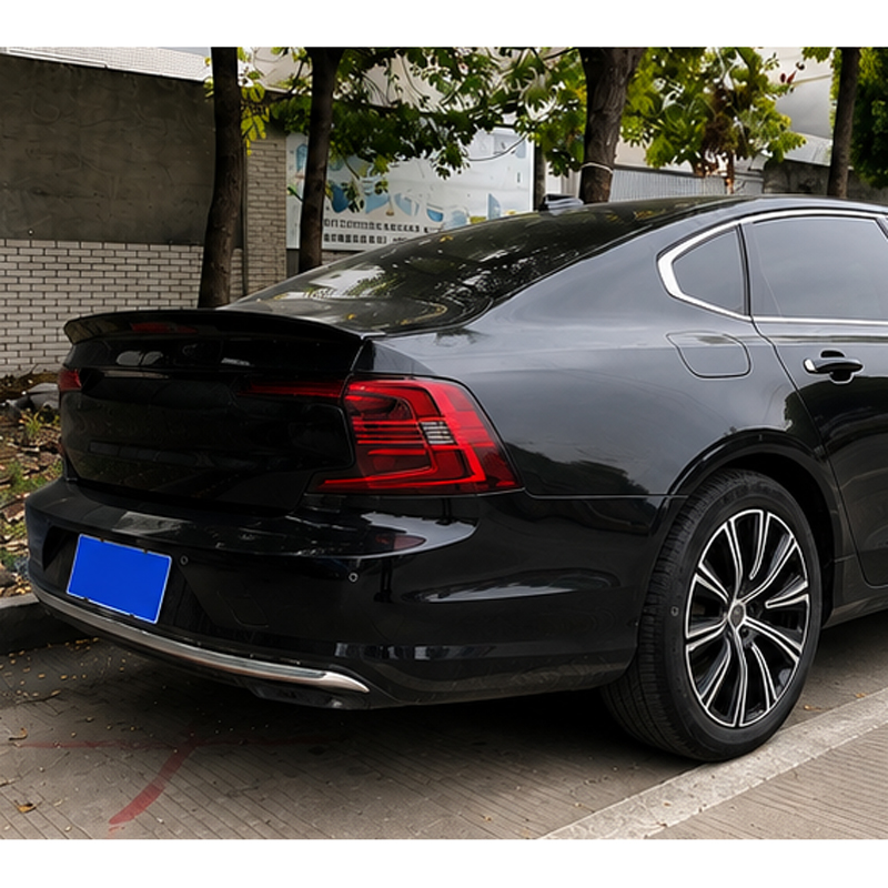 Spoiler arrière sur mesure pour Volvo S90 II Facelift 2020- (ABS Noir Luisant)