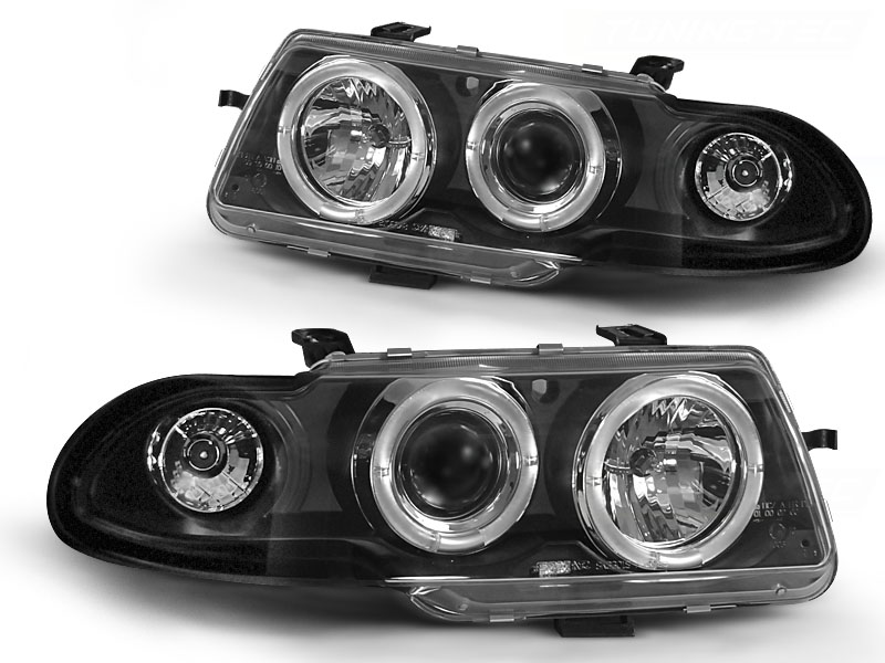 Phares Opel Astra F Angel Eyes 94-97 noire