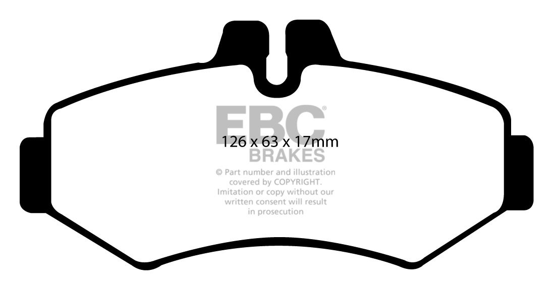 EBC Brakes MERCEDES BEDRIJFSWAGEN Sprinter 316D 2.7 TD 2000-2006
