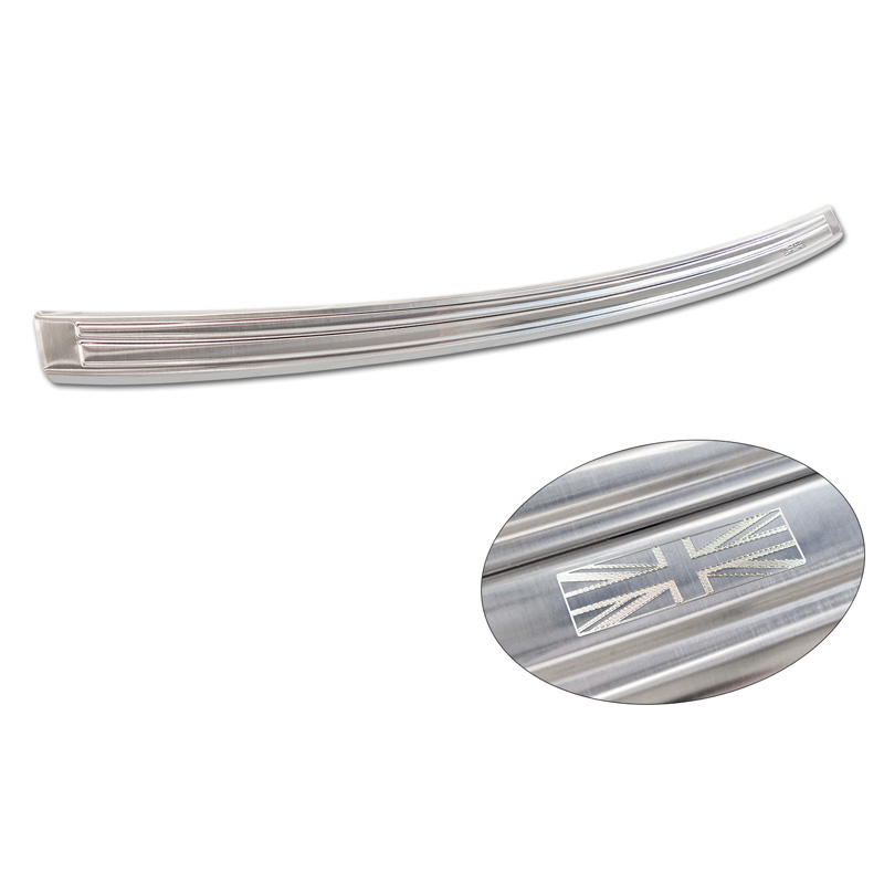 Protection de seuil arrière inox sur mesure pour MG ZS FL 2019-2024 'British Flag'