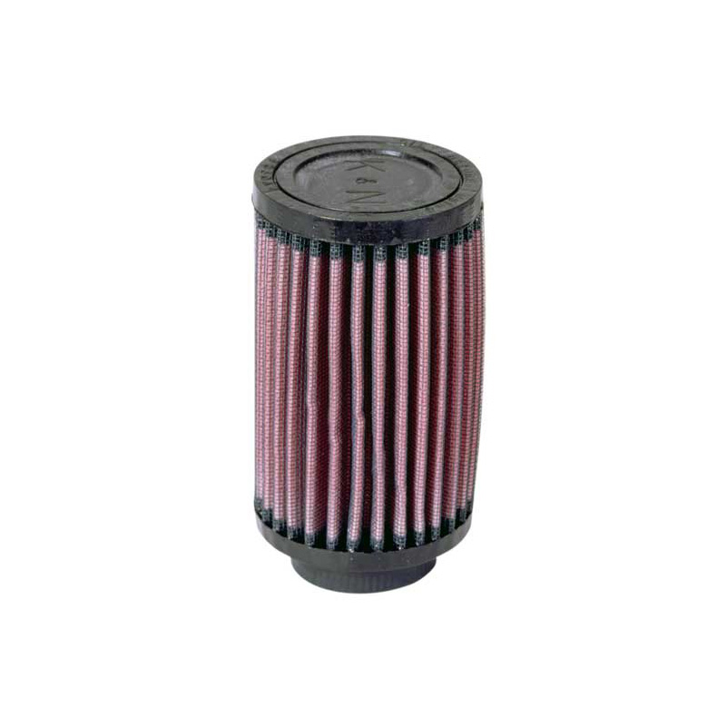 K&N Filtre à Air Universel Cylindrique 43mm raccordement, 76mm diamètre, 127mm hauteur (RU-0210)