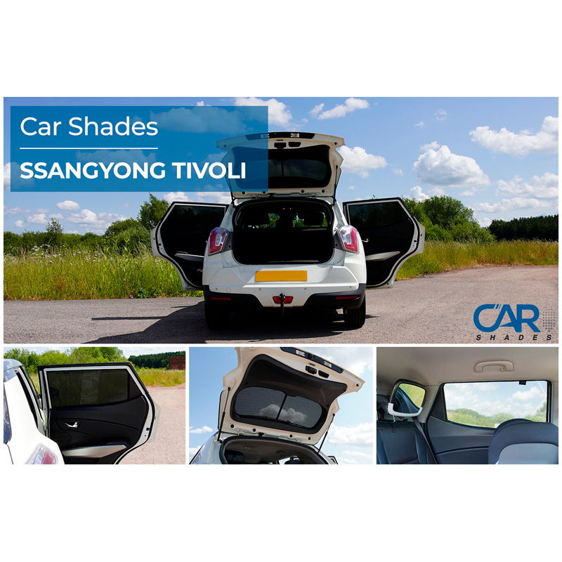Set de Car Shades sur mesure pour SsangYong Tivoli 2015-2023 (4-pièces)