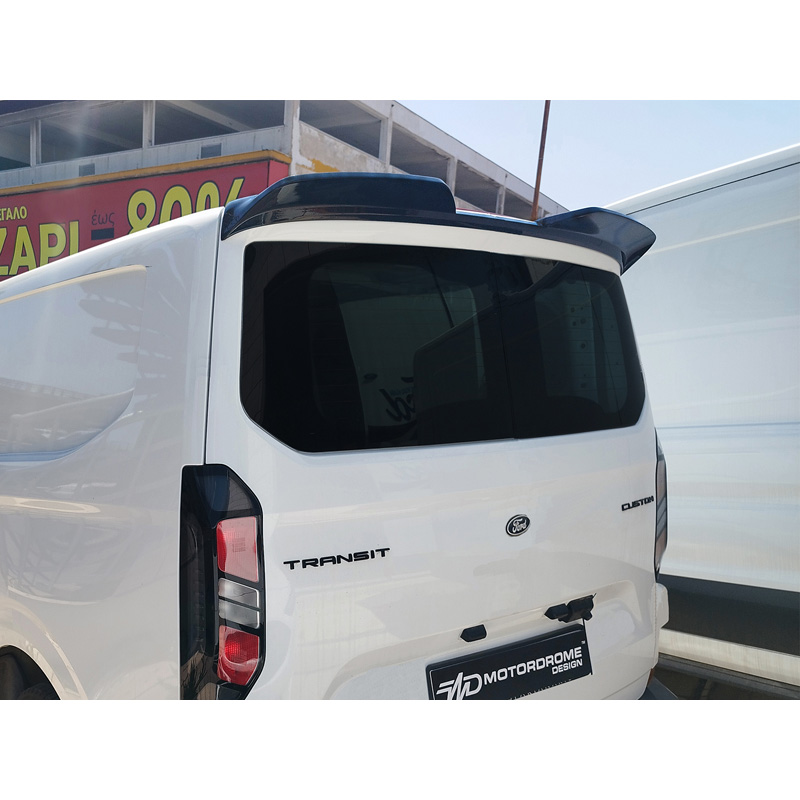 Motordrome Becquet de toit V.3 sur mesure pour Ford Transit Custom (V710) 2023- & Volkswagen Transporter T7 2024- (avec hayon arrière) (PU)