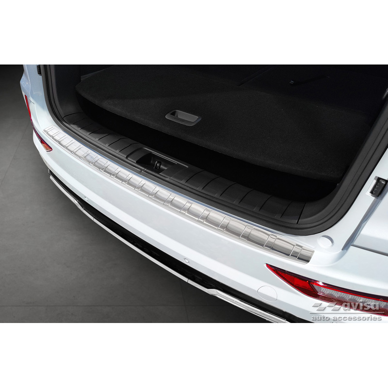 Protection de seuil arrière inox sur mesure pour Ssangyong Rexton (YK) Facelift 2021- 'Ribs'