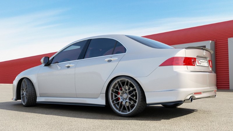 Achterzij Spoilers Honda Accord VII Type-s Glanzend Zwart