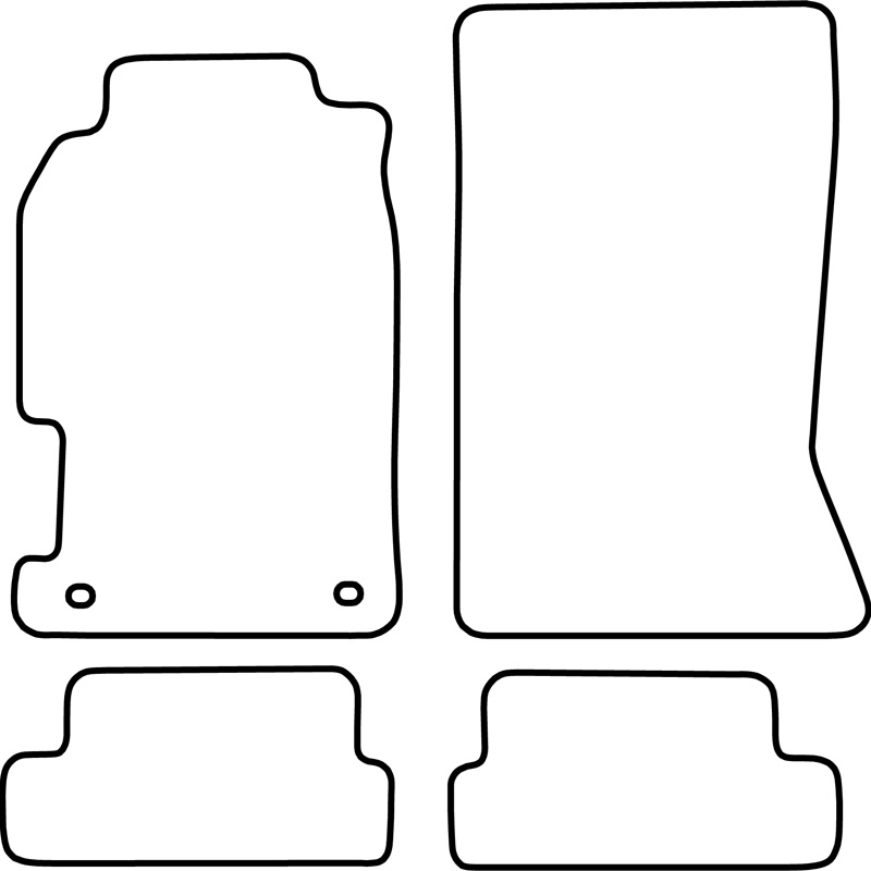 Set de tapis de sol sur mesure pour Honda Prelude 1997-2000