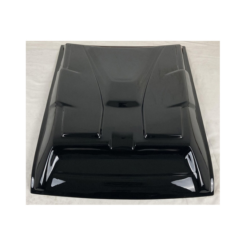 Écope de capot sur mesure pour Nissan Navara NP300 (D23) 2014-2021 - Noir brillant