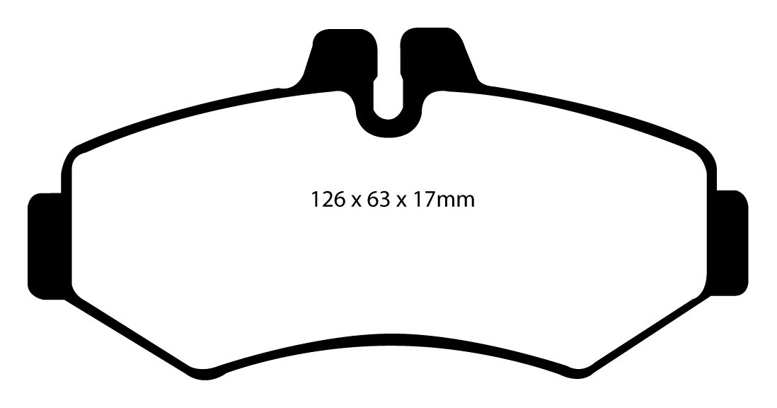 EBC Brakes VW BEDRIJFSWAGEN LT 45 2005-2006 Remblokken achterzij