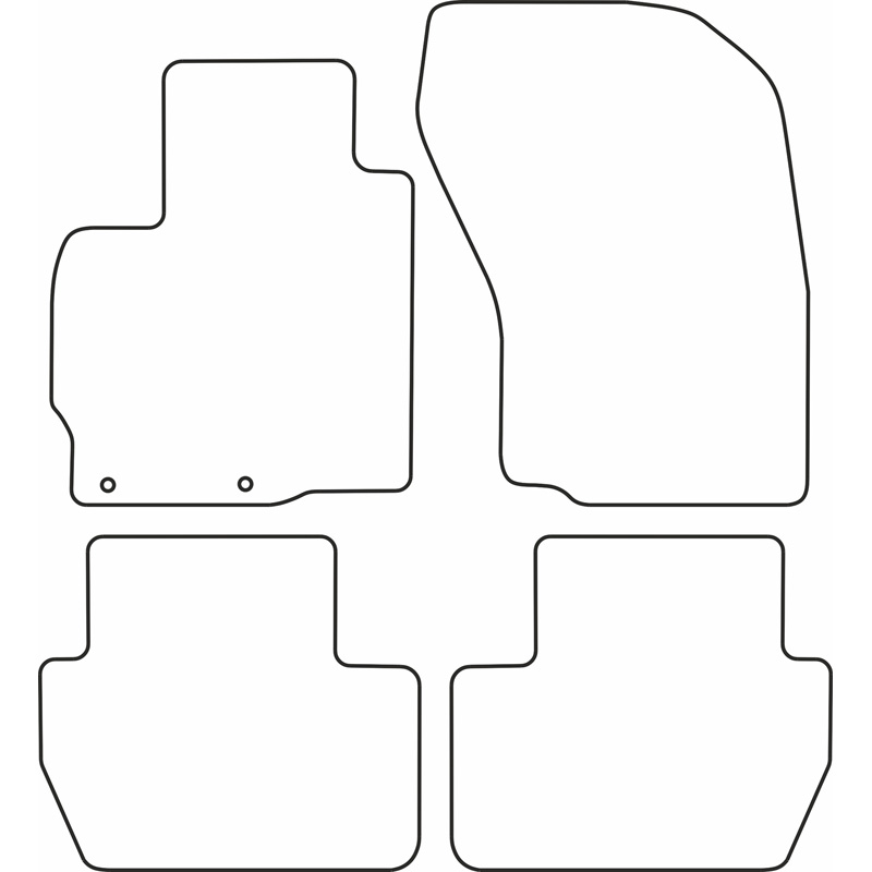Set de tapis de sol sur mesure pour Peugeot 4007 2008-