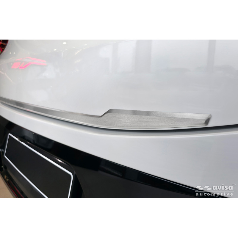 Avisa Revêtement d'habillage du hayon du coffre inox brossé sur mesure pour BMW X4 II (G02) M-Sport Facelift 2021-