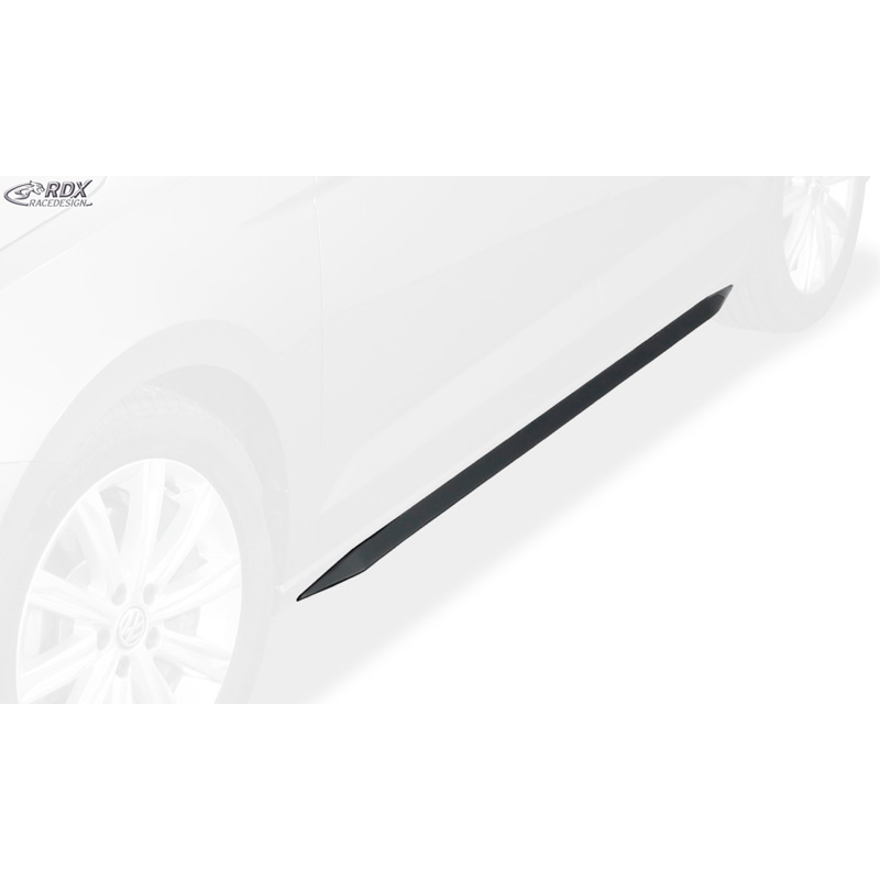 Jupes latérales 'Slim' sur mesure pour Volkswagen Touran 5T 2015- (ABS noir luisant)
