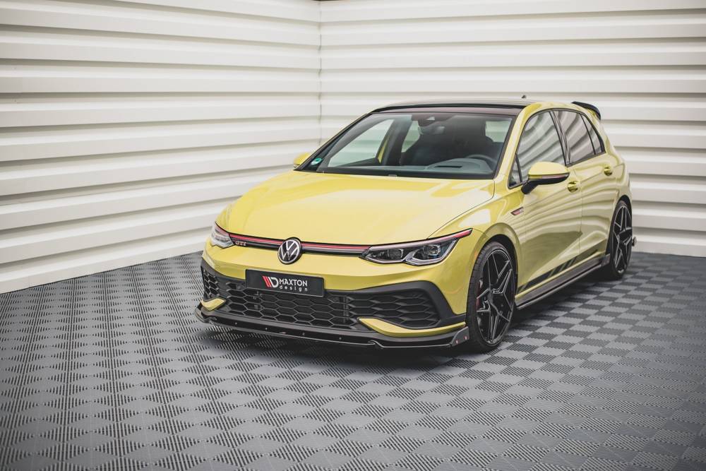 Voorspoiler Volkswagen Golf 8 GTI Clubsport Maxton Glans Zwart
