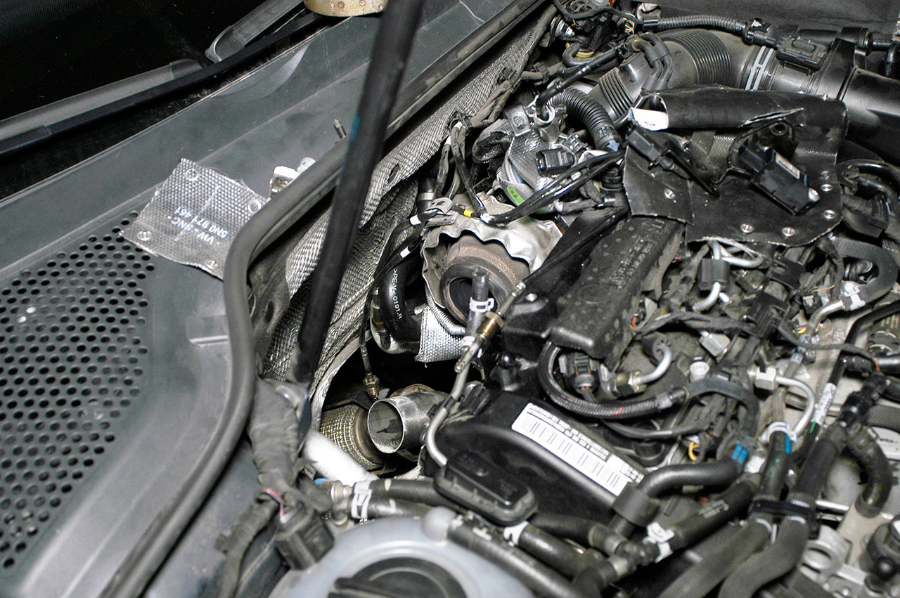 AUDI A3 8VA SPORTBACK QUATTRO 2.0 TDI (184 Hp) 2013 Turbo Downpipe (replaces diesel soot filter) Wit