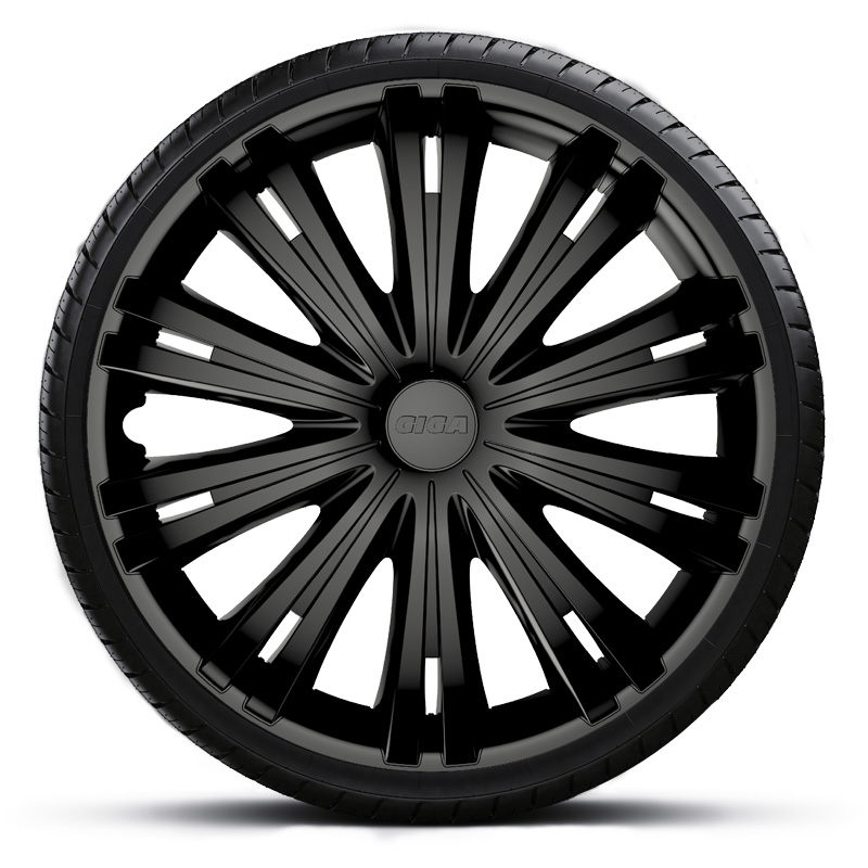 Jeu d'enjoliveurs Giga 14-inch mat noir