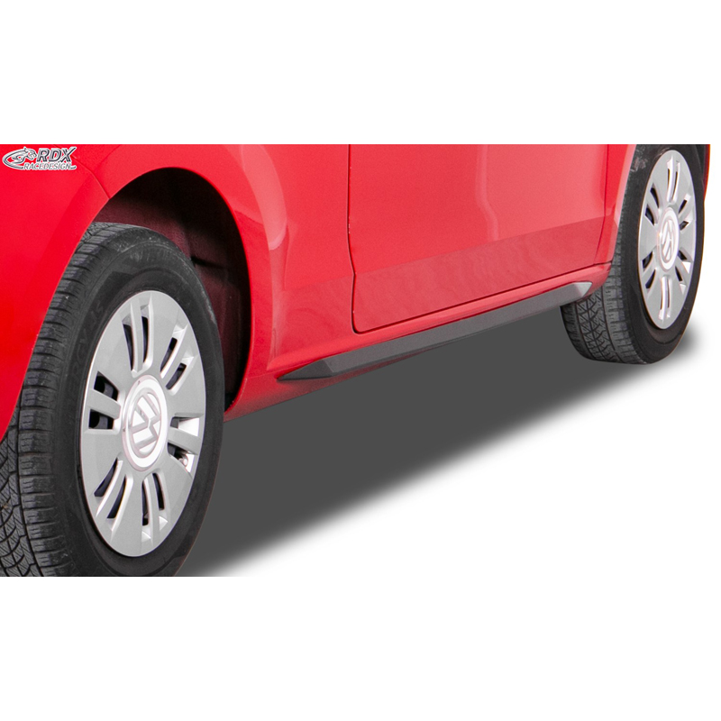 Jupes latérales 'Slim' sur mesure pour Volkswagen Up/Skoda Citigo/Seat Mii 2011- (ABS noir luisant)
