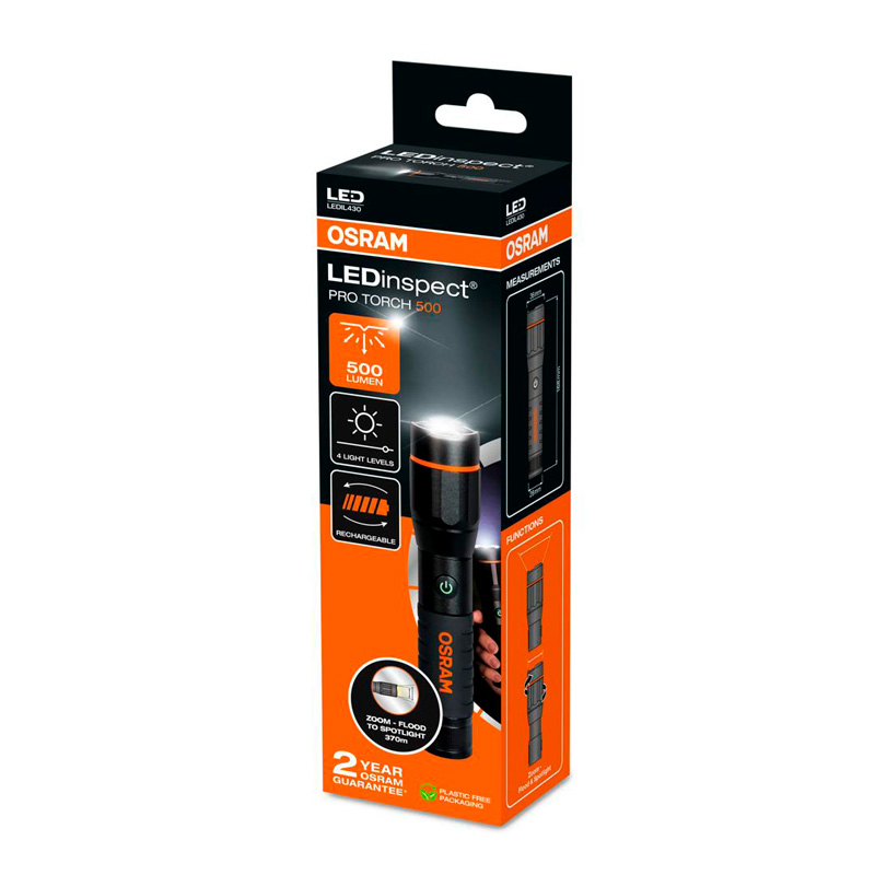 Osram LEDinspect® PRO TORCH 500 - Lampe d'inspection manuelle