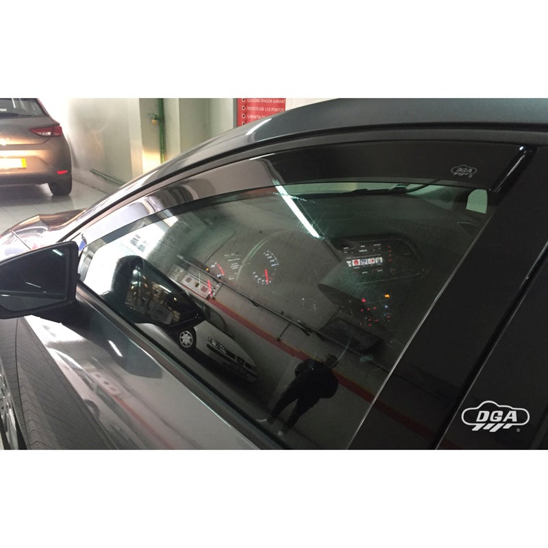 DGA Déflecteurs d'Air sur mesure pour Seat Leon (5F) HB 5-portes/ST 2012-2020 (2-pièces)