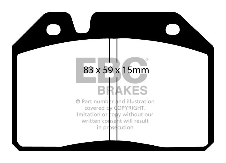 EBC Brakes PEUGEOT 204 1.4 75-76 Remblokken voorzijde