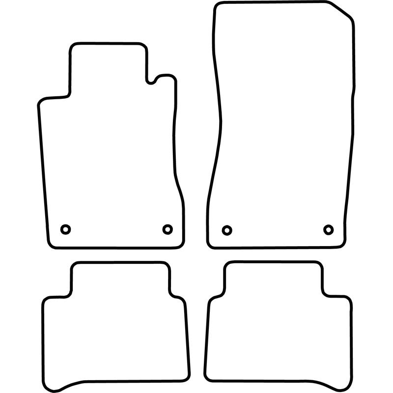 Set de tapis de sol sur mesure pour Mercedes Classe E W211 2006-2009