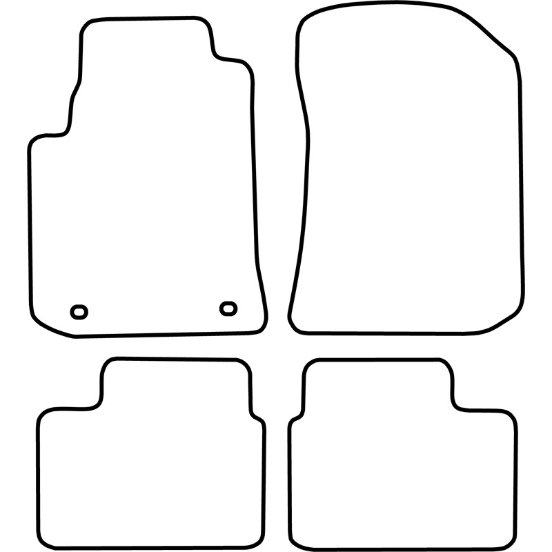 Set de tapis de sol en velours sur mesure pour Rover 75 1999-2005