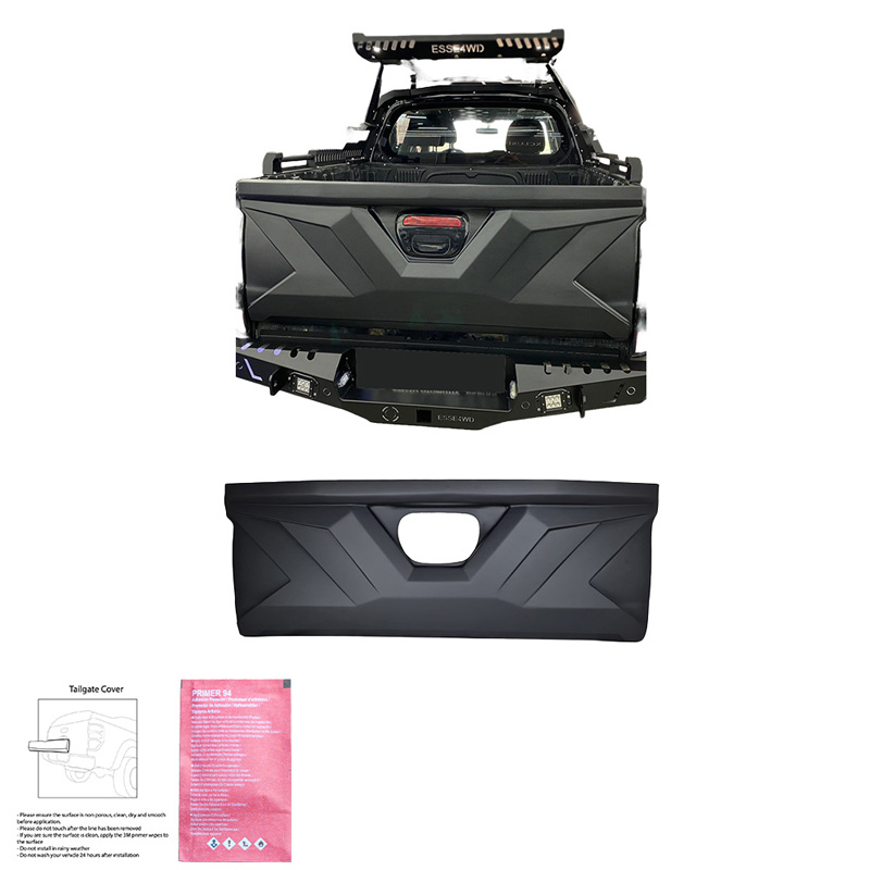 Protecteur de hayon sur mesure pour Mitsubishi L200 Triton 4 2010-2014 - Noir mat